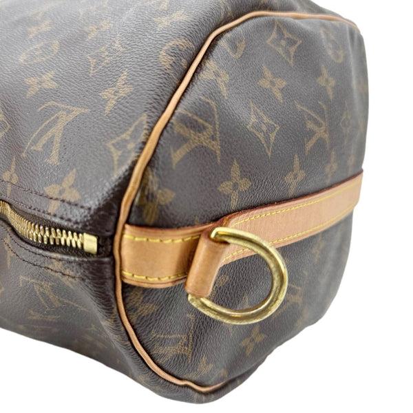 LOUIS VUITTON Speedy 40 Bandouliere Monogram Canvas Shoulder Bag Brown