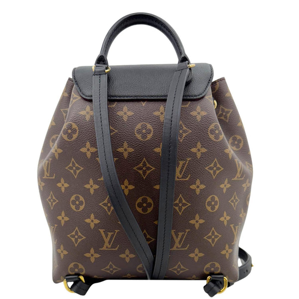 LOUIS VUITTON Montsouris NM PM Monogram Canvas Backpack Black