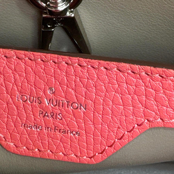 LOUIS VUITTON Capucines BB Taurillon Leather Satchel Bag Fuchsia