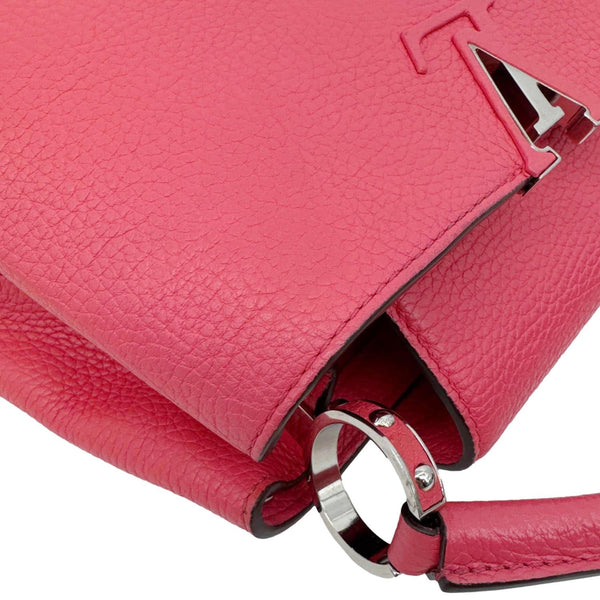 LOUIS VUITTON Capucines BB Taurillon Leather Satchel Bag Fuchsia