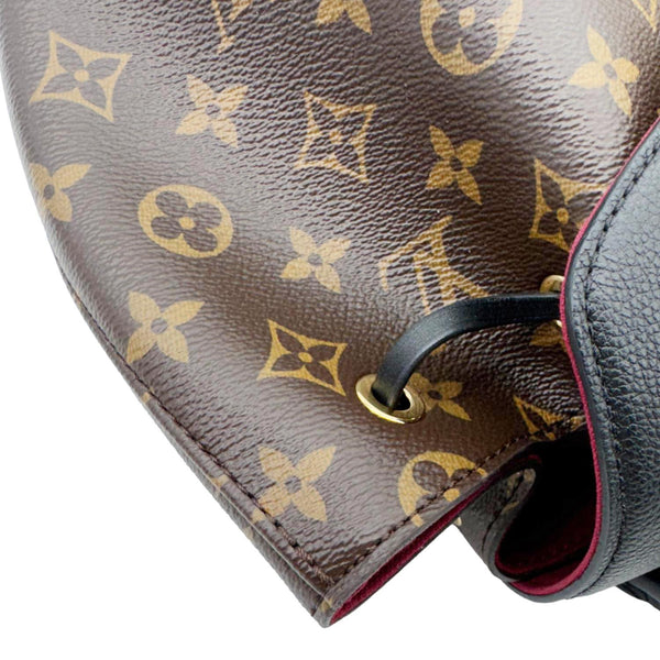 LOUIS VUITTON Montsouris NM PM Monogram Canvas Backpack Black