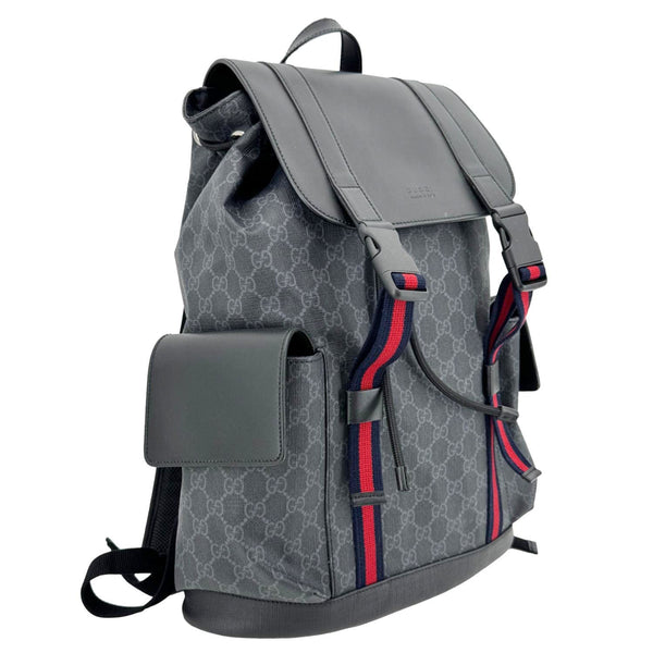 GUCCI GG Supreme Canvas Backpack Black 495563