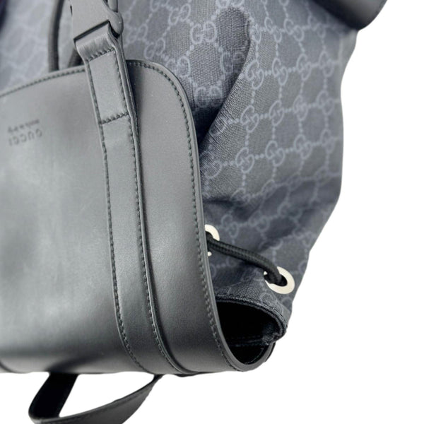 GUCCI GG Supreme Canvas Backpack Black 495563