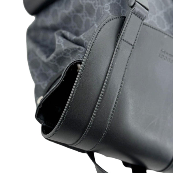 GUCCI GG Supreme Canvas Backpack Black 495563