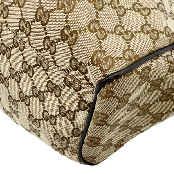 GUCCI Sukey Medium GG Canvas Tote Bag Beige 211944