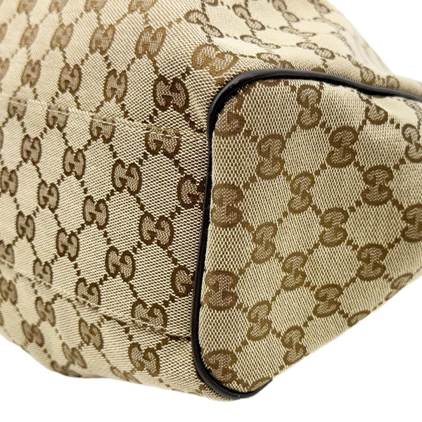 GUCCI Sukey Medium GG Canvas Tote Bag Beige 211944