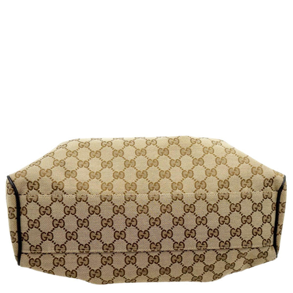 GUCCI Sukey Medium GG Canvas Tote Bag Beige 211944