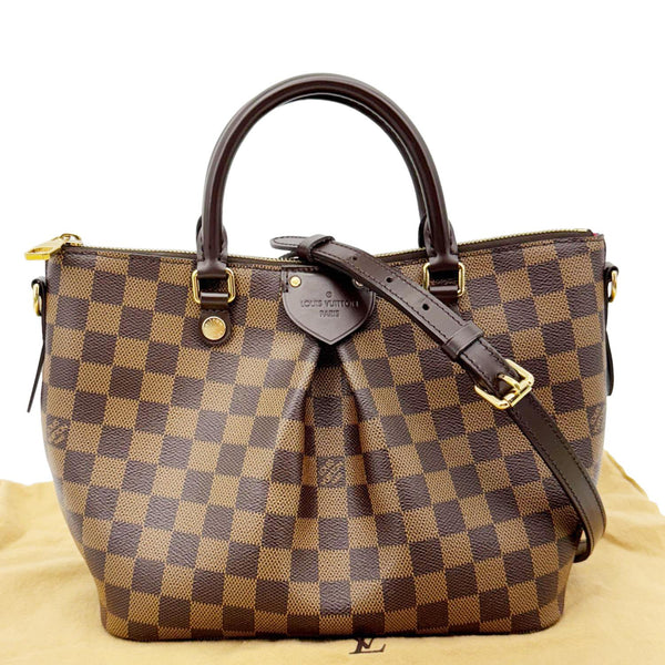 LOUIS VUITTON Siena PM Damier Ebene Shoulder Bag Brown