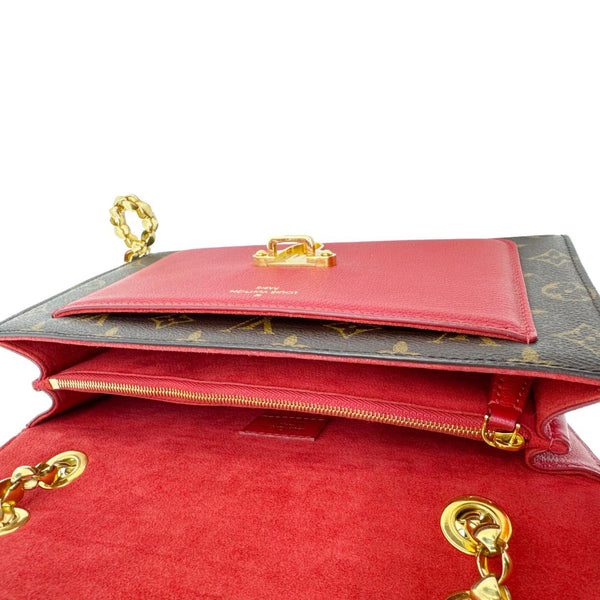 LOUIS VUITTON Victoire Monogram Canvas Crossbody Bag Cerise