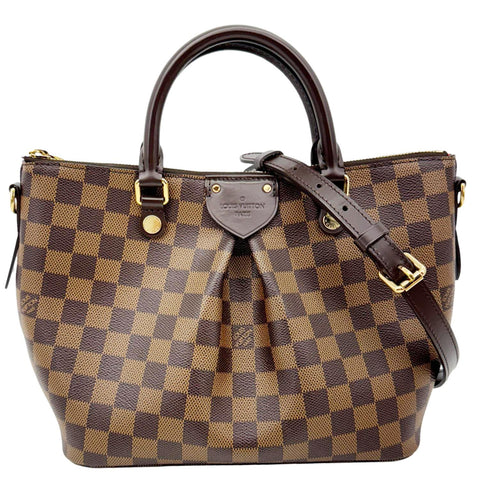 LOUIS VUITTON Siena PM Damier Ebene Shoulder Bag Brown