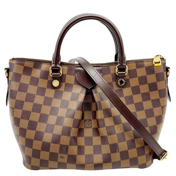 LOUIS VUITTON Siena PM Damier Ebene Shoulder Bag Brown
