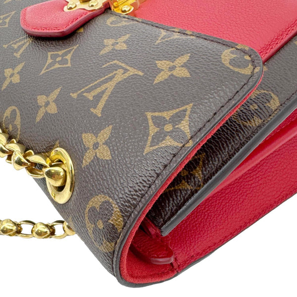 LOUIS VUITTON Victoire Monogram Canvas Crossbody Bag Cerise