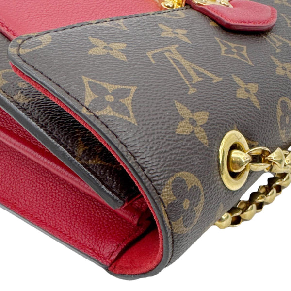 LOUIS VUITTON Victoire Monogram Canvas Crossbody Bag Cerise