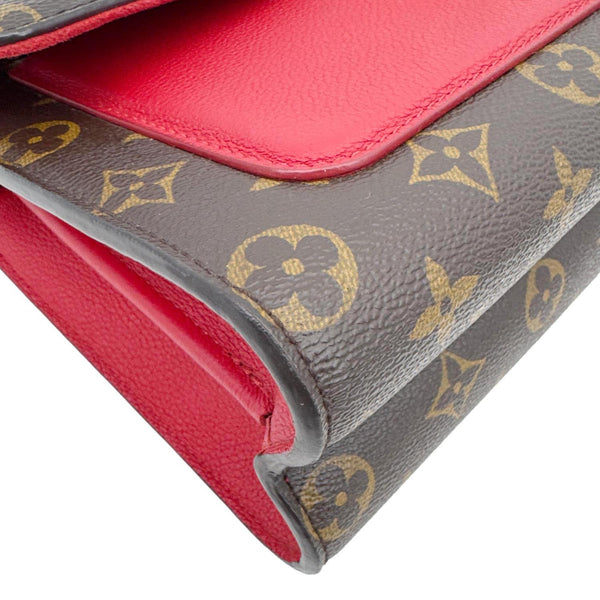 LOUIS VUITTON Victoire Monogram Canvas Crossbody Bag Cerise