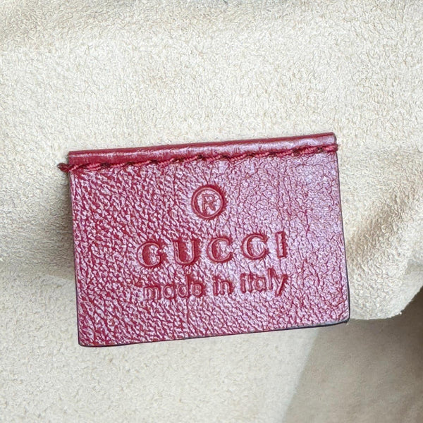 GUCCI Rajah Large GG Tweed Chain Tote Bag White 537219