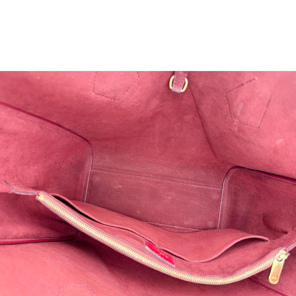 LOUIS VUITTON Kimono MM Monogram Canvas Tote Bag Red