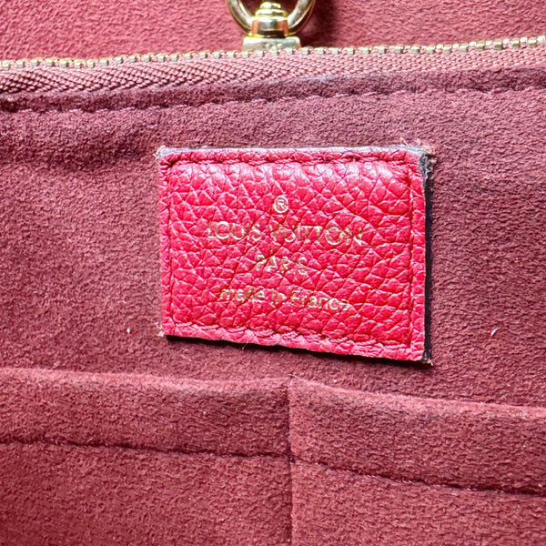 LOUIS VUITTON Kimono MM Monogram Canvas Tote Bag Red