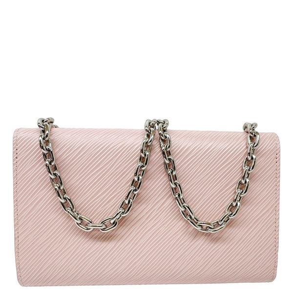 LOUIS VUITTON Twist Epi Leather Chain Wallet Shoulder Bag Rose Ballerine