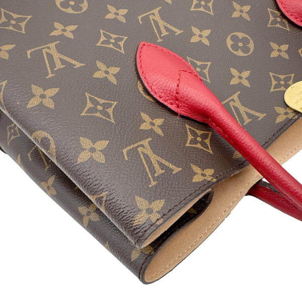 LOUIS VUITTON Flandrin Monogram Canvas Tote Shoulder Bag Cherry