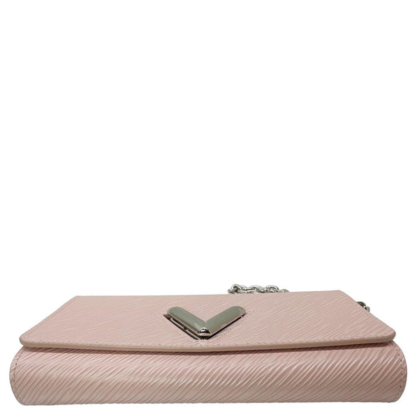 LOUIS VUITTON Twist Epi Leather Chain Wallet Shoulder Bag Rose Ballerine