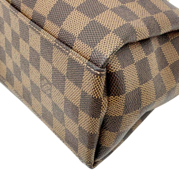 LOUIS VUITTON Odeon PM Damier Ebene Tote Shoulder Bag Brown