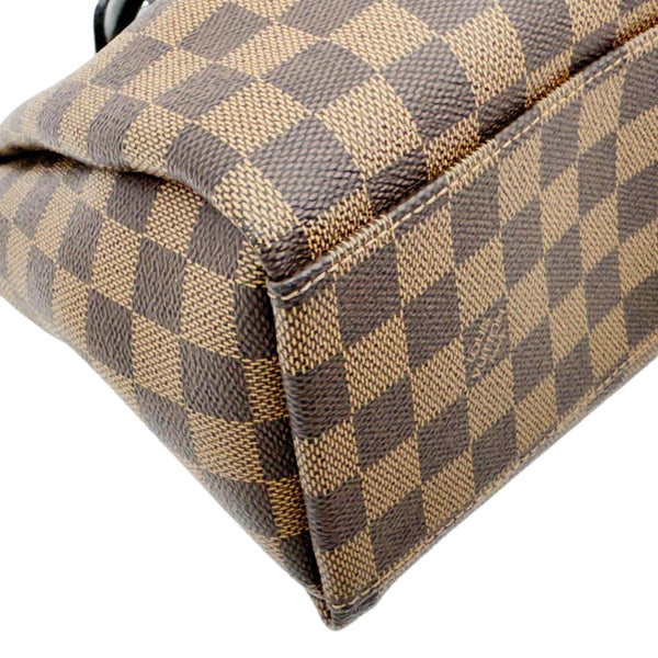 LOUIS VUITTON Odeon PM Damier Ebene Tote Shoulder Bag Brown