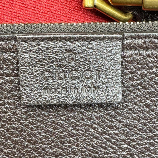 GUCCI Jackie Medium Web Soft Grain Leather Hobo Bag Brown 365458