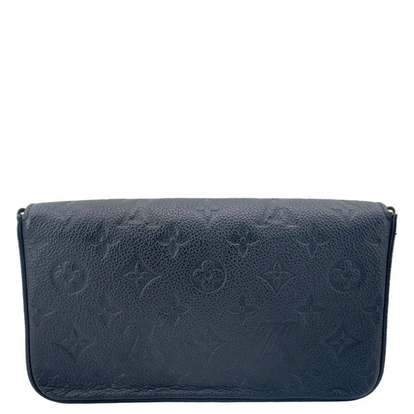 LOUIS VUITTON Felicie Pochette Monogram Empreinte Crossbody Bag Black