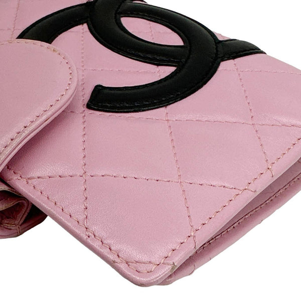 CHANEL Cambon Small Quilted Calfskin Leather Agenda Planner Pink