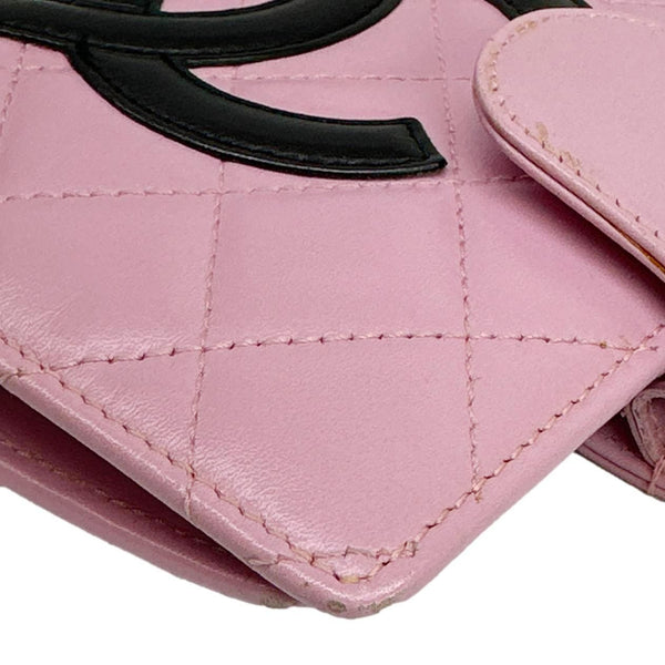 CHANEL Cambon Small Quilted Calfskin Leather Agenda Planner Pink