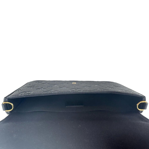 LOUIS VUITTON Felicie Pochette Monogram Empreinte Crossbody Bag Black