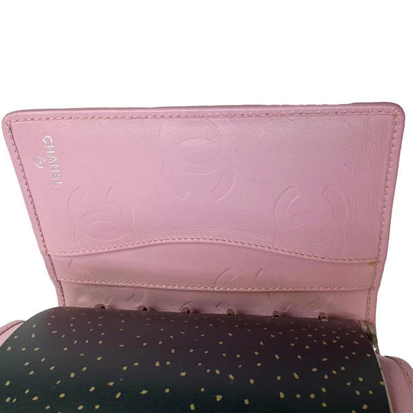 CHANEL Cambon Small Quilted Calfskin Leather Agenda Planner Pink