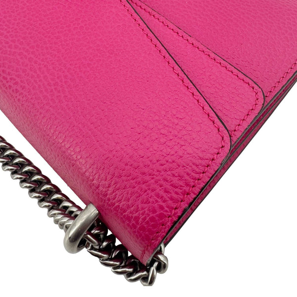 GUCCI Dionysus Small Calfskin Leather Crossbody Bag Pink 400249