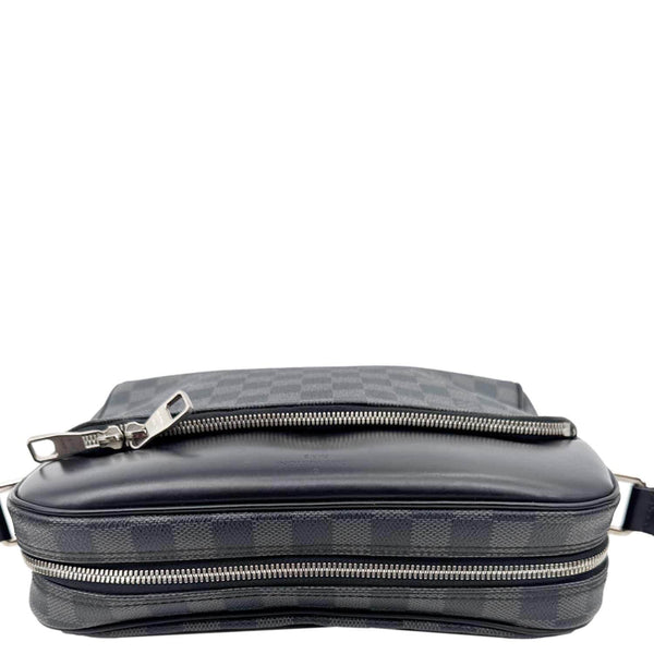 LOUIS VUITTON Dayton Reporter PM Damier Graphite Crossbody Bag Black