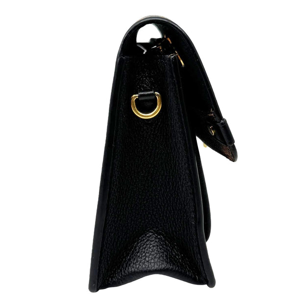 LOUIS VUITTON Vavin PM Damier Ebene Chain Crossbody Bag Black