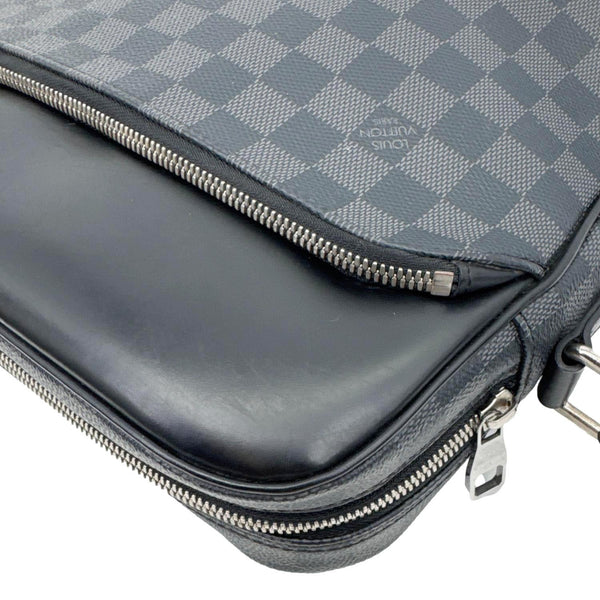 LOUIS VUITTON Dayton Reporter PM Damier Graphite Crossbody Bag Black