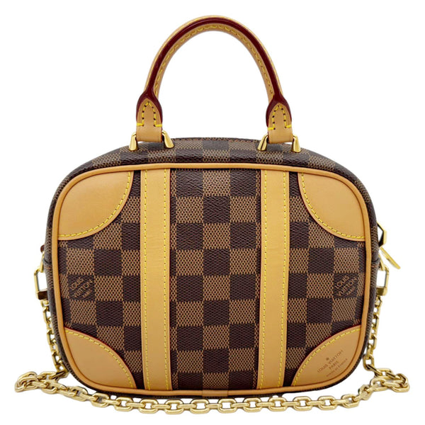 LOUIS VUITTON Valisette Souple BB Damier Ebene Shoulder Bag Brown