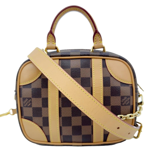 LOUIS VUITTON Valisette Souple BB Damier Ebene Shoulder Bag Brown