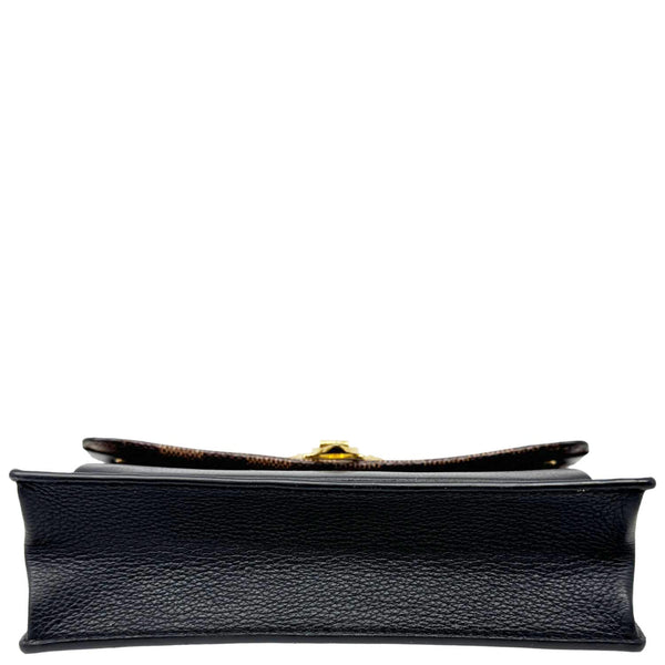LOUIS VUITTON Vavin PM Damier Ebene Chain Crossbody Bag Black