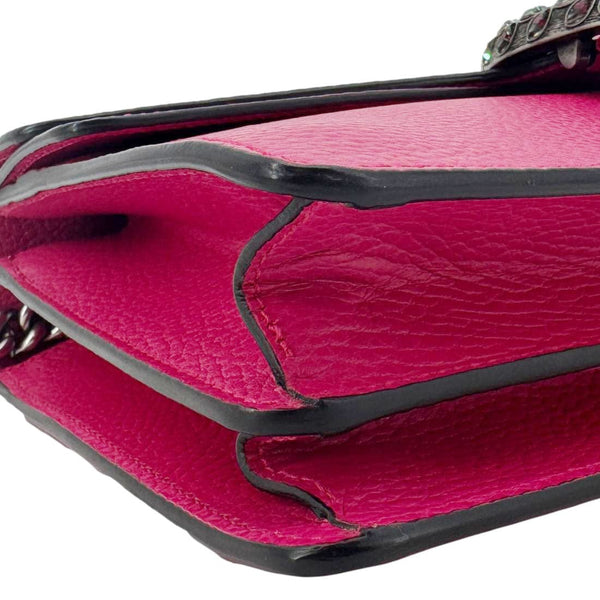 GUCCI Dionysus Small Calfskin Leather Crossbody Bag Pink 400249