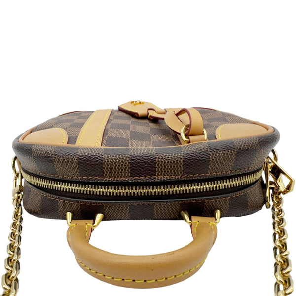 LOUIS VUITTON Valisette Souple BB Damier Ebene Shoulder Bag Brown