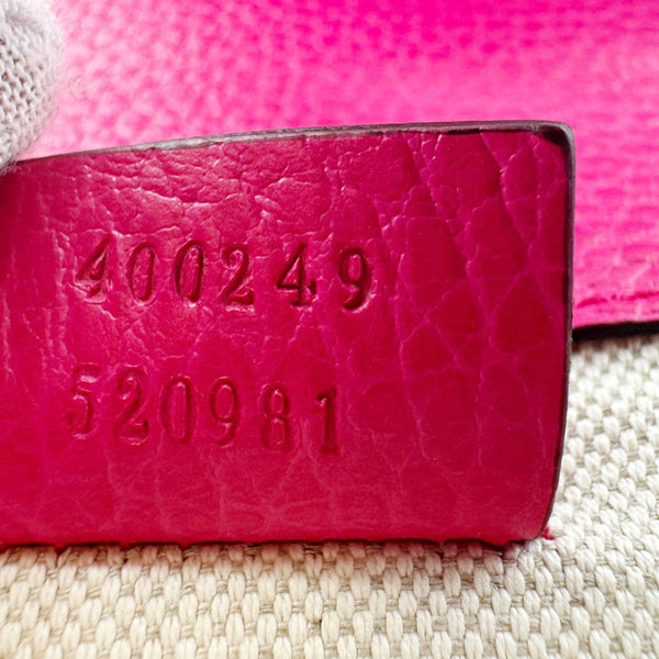 GUCCI Dionysus Small Calfskin Leather Crossbody Bag Pink 400249