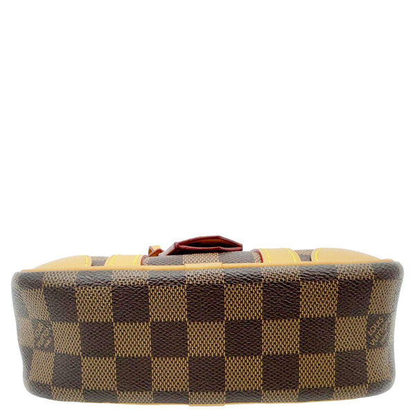 LOUIS VUITTON Valisette Souple BB Damier Ebene Shoulder Bag Brown