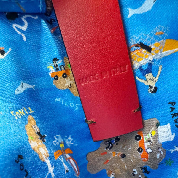 CHRISTIAN LOUBOUTIN Greekaba Embroidered Canvas Crossbody Bag Multicolor