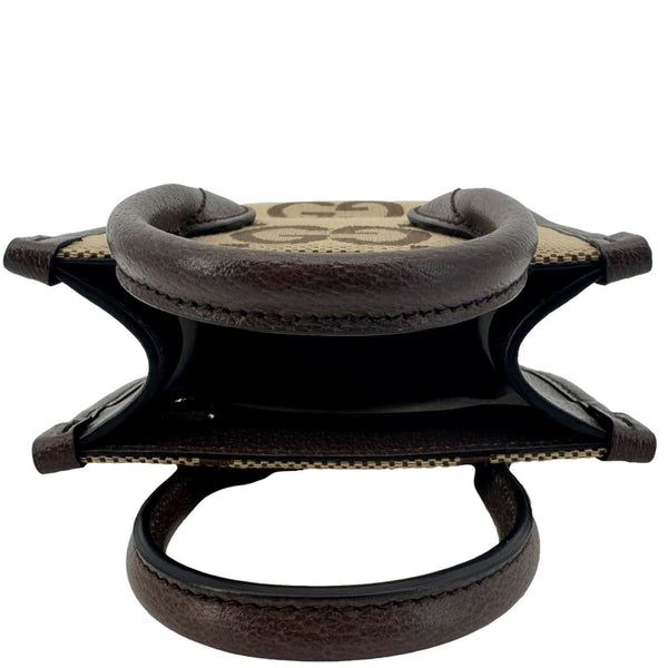 GUCCI Jumbo GG Supreme Canvas Tote Bag Beige 699406