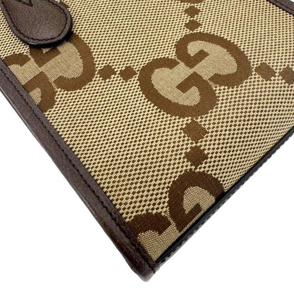 GUCCI Jumbo GG Supreme Canvas Tote Bag Beige 699406