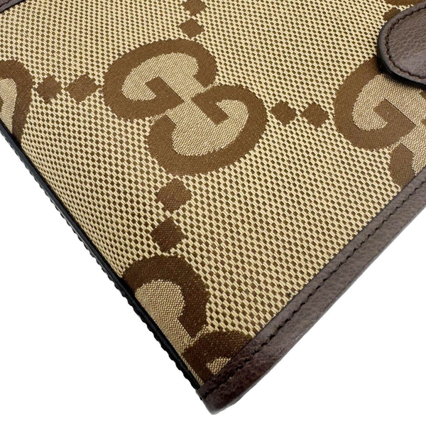 GUCCI Jumbo GG Supreme Canvas Tote Bag Beige 699406