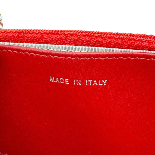 CHANEL Brilliant WOC Quilted Patent Leather Crossbody Bag Red