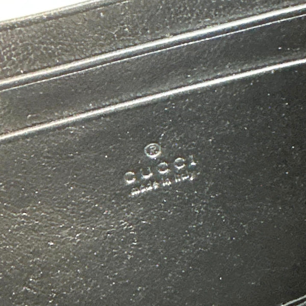 GUCCI Torchon Marmont Vintage Effect Leather Chain Wallet Black 578807