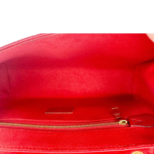 LOUIS VUITTON Saint Germain PM Monogram Empreinte Leather Shoulder Bag Red